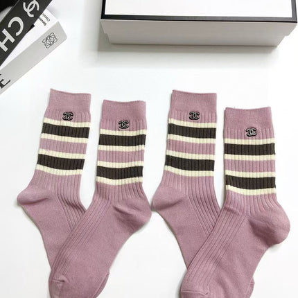 CHANEL 26S CREW SOCKS 400463 (1 BOX)