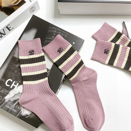 CHANEL 26S CREW SOCKS 400463 (1 BOX)