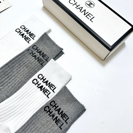 CHANEL 26S CREW SOCKS 403667 (1 BOX)