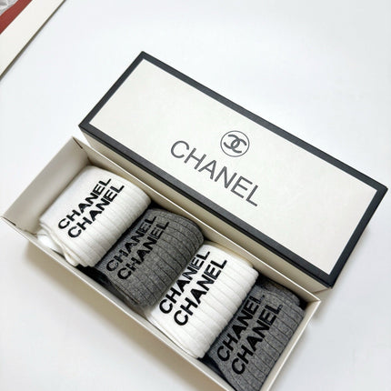 CHANEL 26S CREW SOCKS 403667 (1 BOX)