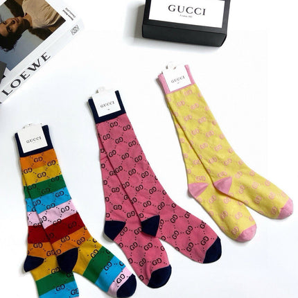 GUCCI 26S MID-CREW SOCKS 405361 (1 BOX)