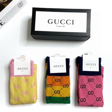 GUCCI 26S MID-CREW SOCKS 405361 (1 BOX)