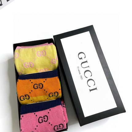 GUCCI 26S MID-CREW SOCKS 405361 (1 BOX)
