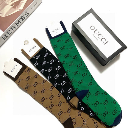 GUCCI 26S MID-CREW SOCKS 405362 (1 BOX)