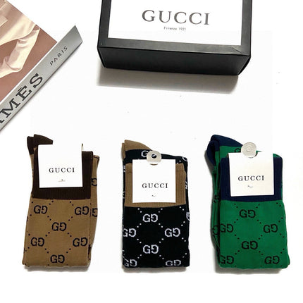 GUCCI 26S MID-CREW SOCKS 405362 (1 BOX)