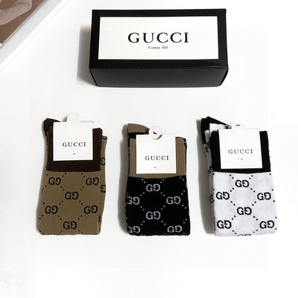 GUCCI 26S MID-CREW SOCKS 405363 (1 BOX)