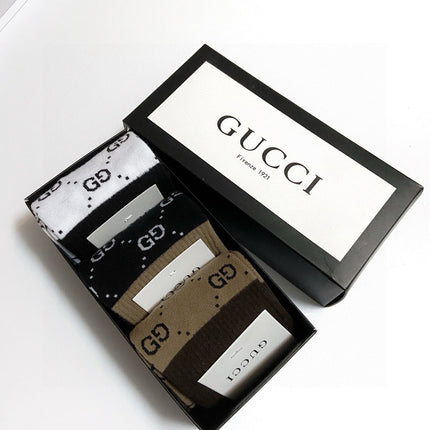 GUCCI 26S MID-CREW SOCKS 405363 (1 BOX)