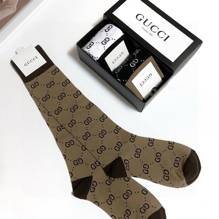 GUCCI 26S MID-CREW SOCKS 405363 (1 BOX)