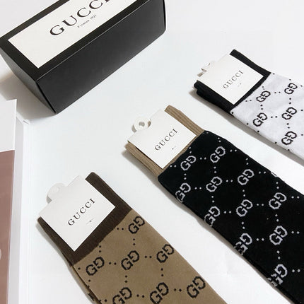 GUCCI 26S MID-CREW SOCKS 405363 (1 BOX)