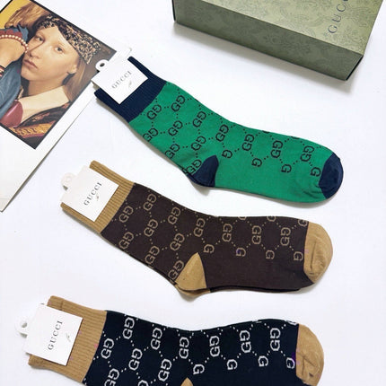 GUCCI 26S CREW SOCKS 405365 (1 BOX)
