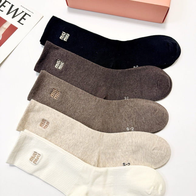 MIUMIU 26S CREW SOCKS 405367 (1 BOX)