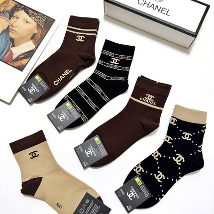 CHANEL 26S ANKLE SOCKS 405370 (1 BOX)