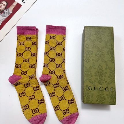 GUCCI 26S CREW SOCKS 405389 (1 BOX)