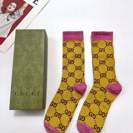 GUCCI 26S CREW SOCKS 405389 (1 BOX)