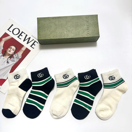 GUCCI 26S ANKLE SOCKS 407175 (1 BOX)