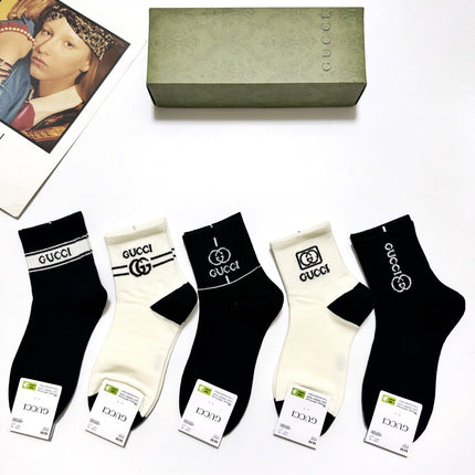 GUCCI 26S CREW SOCKS 407176 (1 BOX)