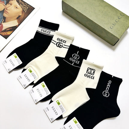 GUCCI 26S CREW SOCKS 407176 (1 BOX)