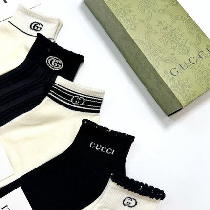 GUCCI 26S ANKLE SOCKS 407178 (1 BOX)