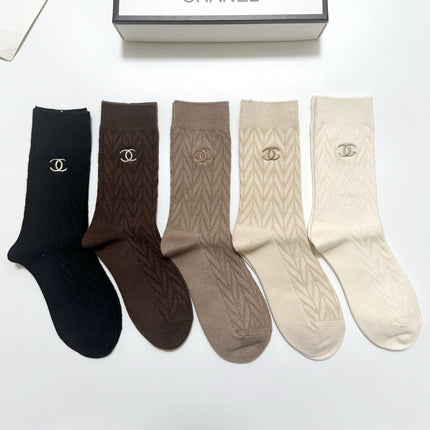 CHANEL 26S CREW SOCKS 407181 (1 BOX)