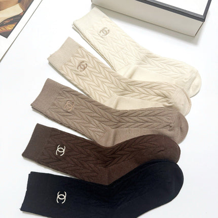 CHANEL 26S CREW SOCKS 407181 (1 BOX)
