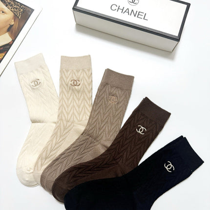 CHANEL 26S CREW SOCKS 407181 (1 BOX)