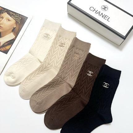 CHANEL 26S CREW SOCKS 407181 (1 BOX)