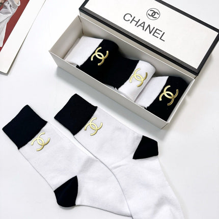 CHANEL 26S CREW SOCKS 408726 (1 BOX)