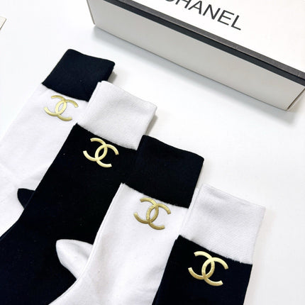 CHANEL 26S CREW SOCKS 408726 (1 BOX)