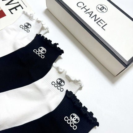 CHANEL 26S ANKLE SOCKS 408735 (1 BOX)