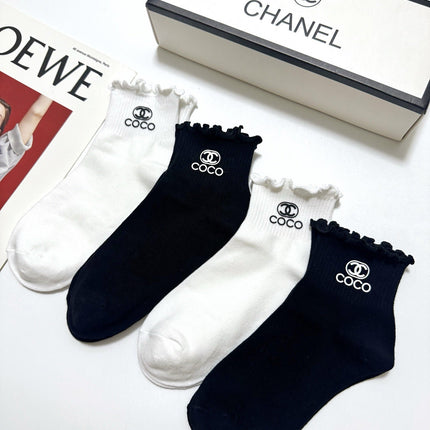 CHANEL 26S ANKLE SOCKS 408735 (1 BOX)