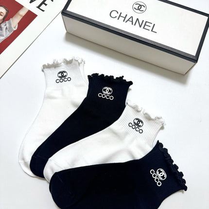 CHANEL 26S ANKLE SOCKS 408735 (1 BOX)