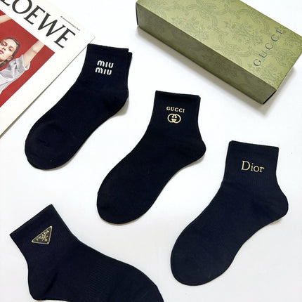 GUCCI 26S ANKLE SOCKS 408739 (1 BOX)