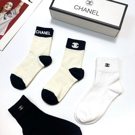 CHANEL 26S ANKLE SOCKS 408741 (1 BOX)
