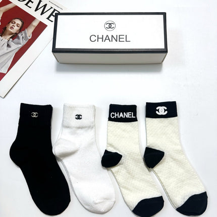 CHANEL 26S ANKLE SOCKS 408741 (1 BOX)