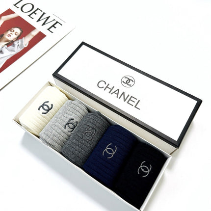 CHANEL 26S CREW SOCKS 412435 (1 BOX)