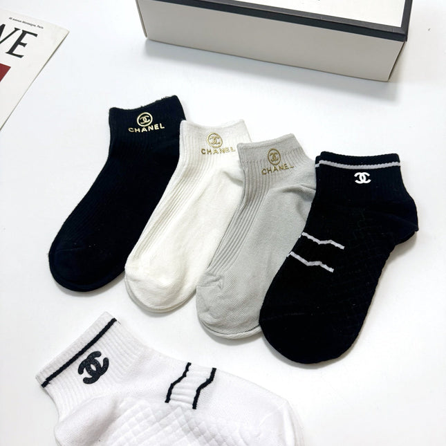CHANEL 26S ANKLE SOCKS 412444 (1 BOX)