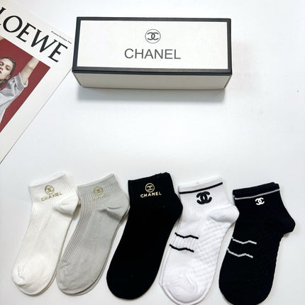 CHANEL 26S ANKLE SOCKS 412444 (1 BOX)