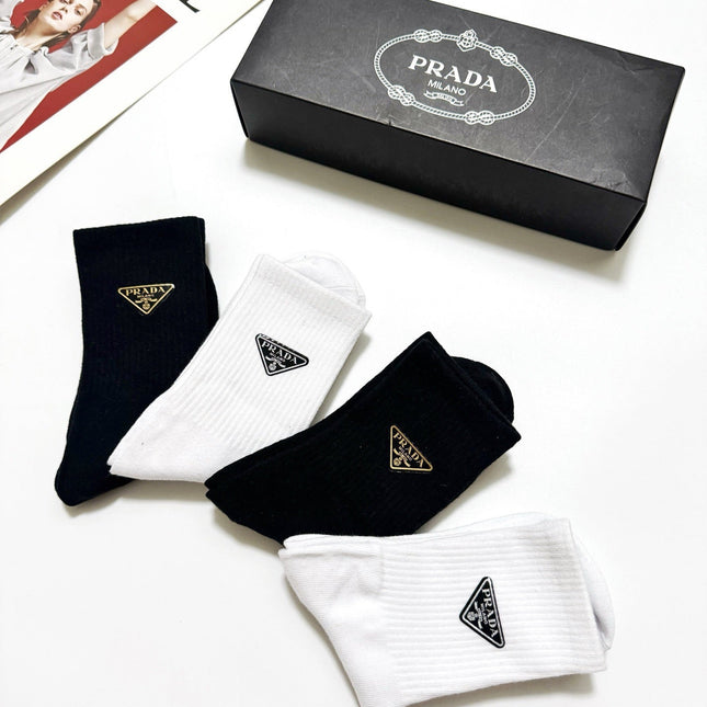 PRADA 26S ANKLE SOCKS 413923 (1 BOX)