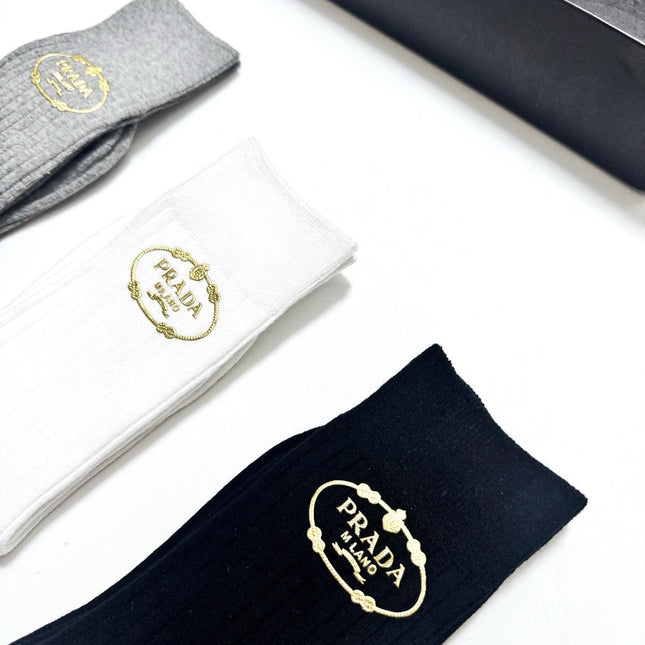 PRADA 26S CREW SOCKS 413936 (1 BOX)