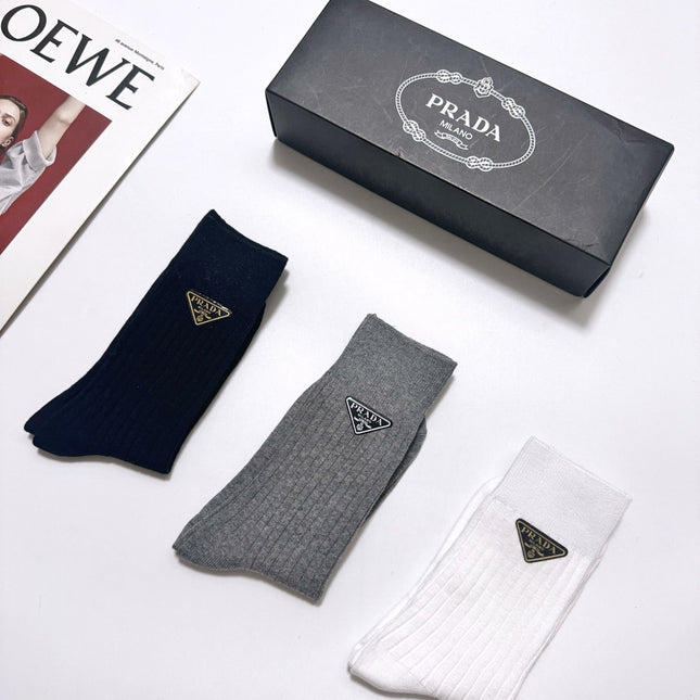 PRADA 26S CREW SOCKS 415680 (1 BOX)