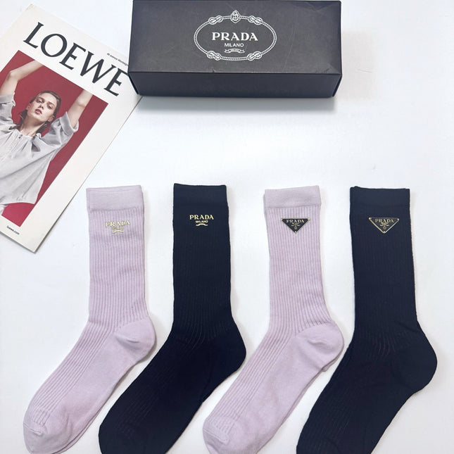 PRADA 26S CREW SOCKS 415687 (1 BOX)