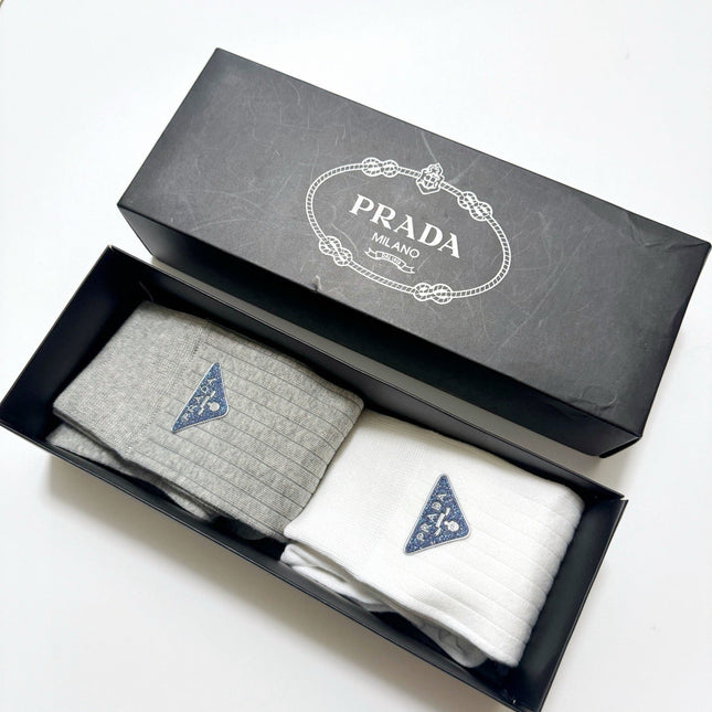 PRADA 26S CREW SOCKS 421085 (1 BOX)
