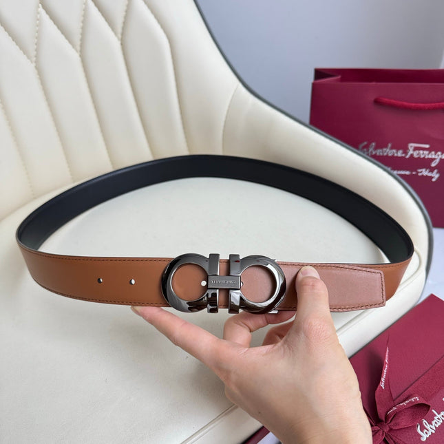 BELT 35MM IN BROWN CALFSKIN 621655