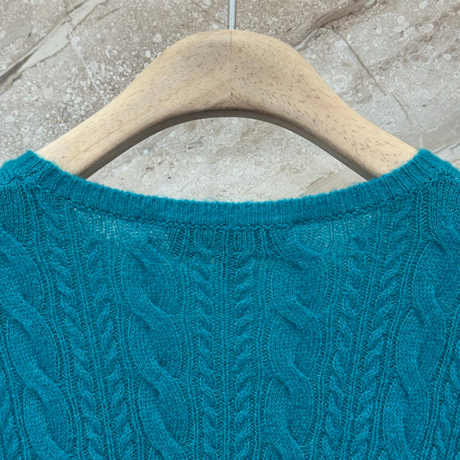 LORO PIANA 26S LONG CABLE-KNIT SWEATER 902