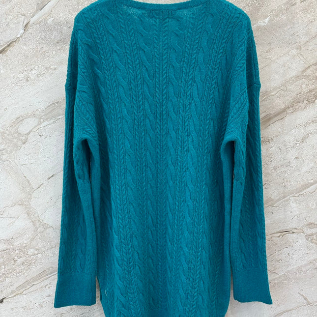 LORO PIANA 26S LONG CABLE-KNIT SWEATER 902