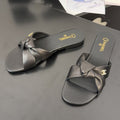 LACE MULE 2 CM IN BLACK LAMBSKIN