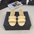 CC 25C Mule Sandal 45mm Open Heel Beige Lambskin 233493