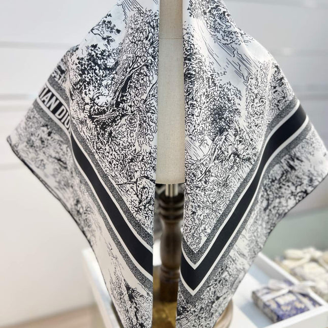 DIOR 26S SCARF 90CM IN SILK 198369