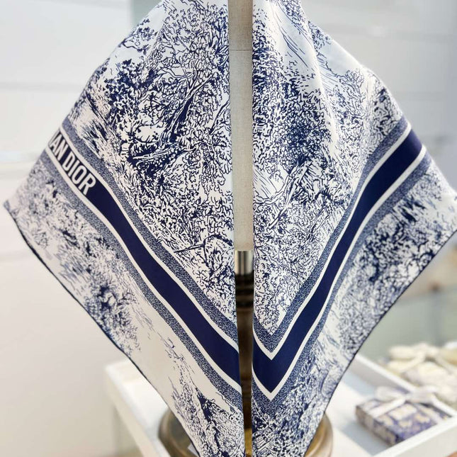 DIOR 26S SCARF 90CM IN SILK 198370