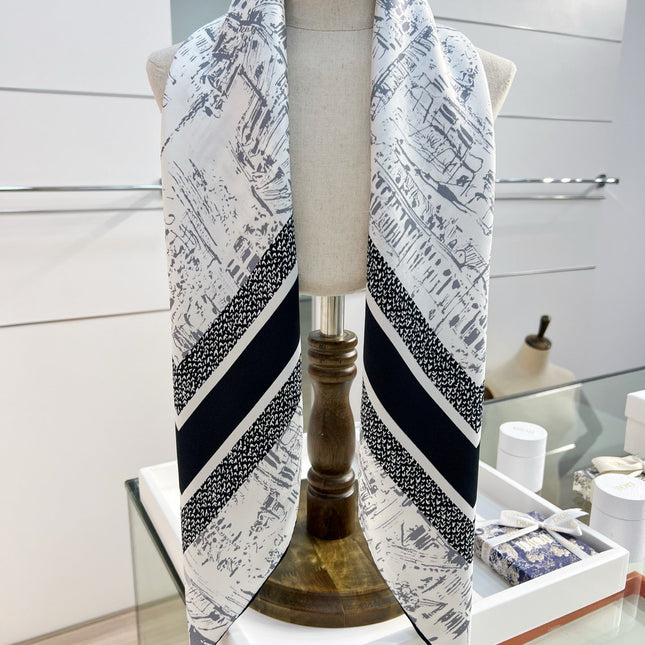 DIOR 26S SCARF 90CM IN SILK 198371